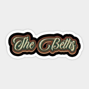 vintage tex The Beths Sticker